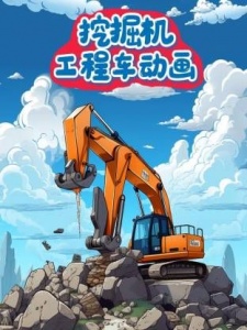 挖掘机工程车动画